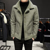 Men winter keep warm Woolen  Coats Men's granular woollen cloth Double sided Woolen Jackets Plus size S-4XL