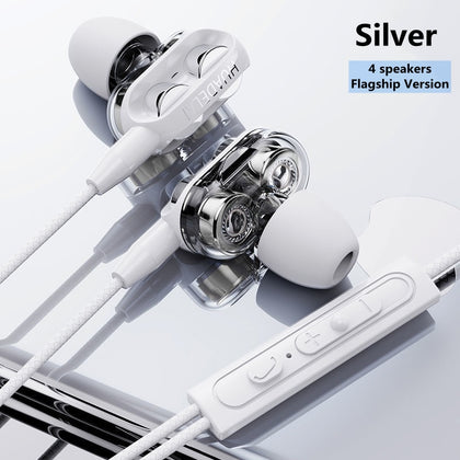 NEW Earphone Universal 3.5mm In-Ear Stereo Earbuds Built-in Microphone High Quality Wired Earphones Headset Headphones