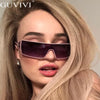 One Piece Rectangle Sunglasses Women Sexy Retro Small Sun Glasses Brand Designer Vintage Eyeglasses Eyewear Female Oculos