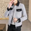 Men's spring leisure plaid short Jackets/Male slim fit Fashion lapel Coats Plus size S-3XL