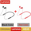 Original Lenovo HE05 Bluetooth 5.0 Wireless Magnetic Neckband Running Sports Earphone Earplug with Waterproof Noise Canceling