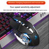 K680 Gaming Wireless Keyboard and Mouse kit Rechargeable Metal Panel RGB Backlit Waterproof Keyboard Mouse Set - Surprise store