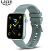 LIGE New Smart Watch women 1.69 Inch Full Touch Fitness Real-time Activity Tracker Blood Pressure Sports Ladies Smart Watch Men