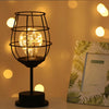 Retro Classic Lron Art Night Light LED Table Lamp Reading Lamp Bedroom Bedside Lamp Living Room Home Christmas Decoration