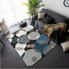 AOVOLL Carpets for Living Room Fashion Modern Minimalist Black Blue White Gray Big Circle Carpet Rugs for Children Rooms