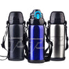 800ML Thermos Stainless Steel Insulation pot Portable Travel Kettle Tea vacuum bottle Outdoor Sports Vacuum flask Hot Water Cup