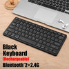 Bluetooth 5.0 & 2.4G Wireless Keyboard and Mouse Combo Mini Multimedia Keyboard Mouse Set For Laptop PC TV iPad Macbook Android