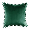 Soft Velvet Pillowcases Solid Cushion Cover Square Decorative Pillows With Balls For Sofa Bed Car Home Throw Pillow