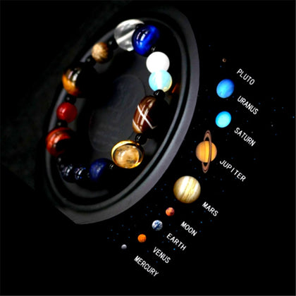 2021 Universe Solar System Bracelet for Women Men 7 Chakra Bracelets Jewelry Eight Planets Bracelet Gift for Her Gift for Him