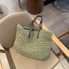 casual rattan large capacity tote for women wicker woven wooden handbags summer beach straw bag lady big purses travel sac 2021
