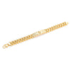 Fashion Plated 24K Gold Multi Shape Punk Bracelet Curb Cuban Chain Gold Color Bracelets Bangle For Men Women Jewelry Gifts