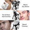 HATTEKER Rotary Electric Shaver USB Rechargeable Facial Electric Razor for Men 3 in 1 Male Grooming Kit Shaving Machine