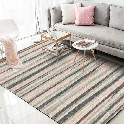Nordic Style Carpets Gray Yellow Geometric Striped Area Rugs Living Room Sofa Non-Slip Floor Mats Kids Bedroom Play Tent Tapete - Surprise store