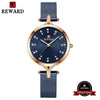 Reward Fashion Women Wristwatch Girls Timepiece Alloy Quartz Watches for Women Luxury Mesh Steel Waterproof Ladies Wrist Watch