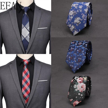 350style 7cm Classic Men Business Formal Wedding Tie Plaid Peony Flower Stripe Neck Tie Fashion Shirt Dress Accessories C041-80 - Surprise store