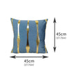 2021 Fashion Striped Pillowcase Festival Home Bronzing Sofa Cushion Cover 45x45cm Car Soft Fabric Lumbar Pillow Cases Decorative