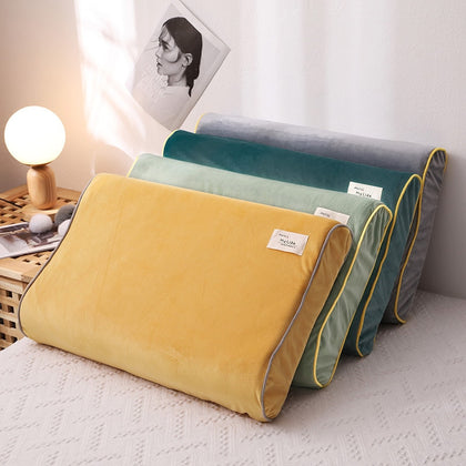 Solid Color Cotton Sleeping Pillow Case Brief Style High-end custom Pillowcases Latex Pillow Case Cover 30x50CM/40x60CM