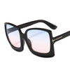 Oversize Square Sunglasse Women 2019 Vintage Black T Frame Sun Galsses Men Luxury Brand Black Shades UV400 New Fashion - Surprise store