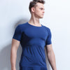 Summer Seamless Underwear Men Thin Solid Male Short-sleeve Ice Silk Stretch Tight-fitting Undershirts Young Hipsters Simple Tops