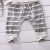 0-18Months 3pcs Striped Outfits set for New born infant baby Boy clothes Long Sleeve T-Shirt Tops+Pants+Hat casual clothing