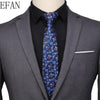 350style 7cm Classic Men Business Formal Wedding Tie Plaid Peony Flower Stripe Neck Tie Fashion Shirt Dress Accessories C041-80 - Surprise store