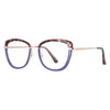 53041 Cat Eye Anti Blue Light Optical Glasses Frames Spring Leg Women TR90 Fashion Computer Eyeglasses