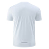 New Polyester Men's Fitness Gym Clothing Breathable Training Short Sleeve Running T-Shirt Casual Bodybuilding Compression Shirt