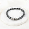 Weight Loss Magnetic Therapy Bracelet For Men Women 8mm Black Hematite Stone Beads Stretch Health Care Bracelet Jewelry Gift