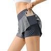 Running Shorts Women Back Zipper Pocket Mesh Breathable Ladie Girl Short Solid Seamless Workout Yoga Short Gym Shorts Sportswear