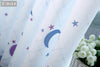 TONGDI Children Blackout Curtain Cartoon Fantsy Night Sky Kawaii Lovely Star Moon Print Decor For Home Parlou Bedroom LivingRoom