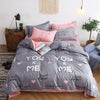 Stripe Bedding Set Nordic Duvet Cover Couple Bed Quilt Cover Simple Bed Sheet Single Double Queen King Size 4 pcs Bed Linens
