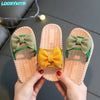 New Summer Girls Sandals Slides Kids Beach Sandals Pleated Ruffles Princess Sweet Kids Slippers for Bath Swimming Indoor Outdoor
