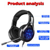 Gaming Headset Headphones Surround Sound Stereo Game Earphones Wired Helmet with HD Microphone For Gamer XBox One PS4 PC Laptop
