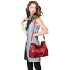 Women Leather Handbags Women Messenger Bags Female Crossbody Bags Ladies Designer Shoulder Bag Top-handle Bag Vintage Retro Tote