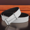 Black H letter Men's Belt 3.8cm Wide And High Quality Designer Casual Leather Fashion Belt Sliding Buckle Leather