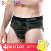 4pcs/lot men Underwear Briefs Cotton Mens Brief Underwear Cueca Gay Slip Pouch Under wear Male Underpants Boys Sexy Panties