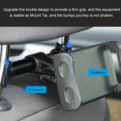 Universal Car Phone Holder Car Seat Back Bracket Car Tablet Bracket Headrest Bracket For 4-11 Inch Phone Tablet Car Accessories