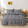 Home Bedding Duvet Cover Set Simple Style Urban Striped Square Gmiley Quilt Cover + Pillowcase Sets Full/Twin/Queen/King Size