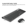 Russian keyboard wireless keyboard mouse set USB receiver with small digital compact keyboard for home office silent mouse - Surprise store