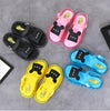 2021 NEW Boy Children LED Kids Baby Girl Light Up Luminous Sandals With Light Slippers Outdoor Summer Bear Design Yellow