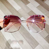 Luxury Brand Designer Sunglasses High Quality Rhinestone Sun Glasses Big Diamond Bling Eyeglasses Fashion Shades for Women Uv400