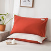 Nordic Simple Solid Color 48X 74cm White Pillow Case for Hair Decorative Soft Body Pillow Case Cover for Bedroom Home Textile