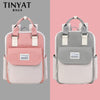 TINYAT Candy women canvas backpack waterproof feminina laptop backpack 15 Pink Patchwork school backpacks bags for teenage girls
