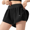 Running Shorts Women Back Zipper Pocket Mesh Breathable Ladie Girl Short Solid Seamless Workout Yoga Short Gym Shorts Sportswear