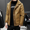 Men winter keep warm Woolen  Coats Men's granular woollen cloth Double sided Woolen Jackets Plus size S-4XL