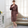 New Arrival Luxury Winter Long Bathrobe Warm Silk Flannel Kimono Bath Robe for Women Men Night Dressing Gown Bridesmaid Robes