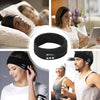 Headphones Bluetooth Headband Wireless Soft Washable Music Sport Headband with Built in Speakers for Workout Running Yoga