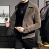 Slim Long Wool Casual Woolen Coat Fashion Temperament Trend Slim Coat Large size S-3XL