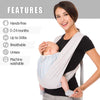 Baby Carrier Natural Cotton Ergonomic Baby Carrier Backpack Carrier Soft-structured sing Easy Wearing Newborn Infant Toddler