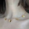 Trendy Choker Necklace Lovely Golden Silver Plated Butterfly Necklace Short Women Bohemian Holiday Romantic Gift Jewelry